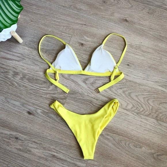 5/$20 Bright yellow bikini, size small - Picture 4 of 8